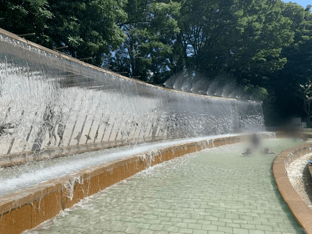 江戸川区親水公園水遊び