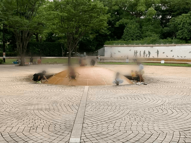 江戸川区親水公園水遊び